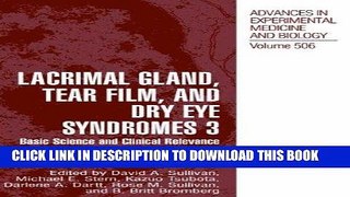 [READ] EBOOK Lacrimal Gland, Tear Film, and Dry Eye Syndromes 3: Basic Science and Clinical