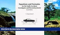 READ FULL  Equations   Formulas for the Traffic Accident Investigator and Reconstructionist,