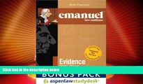 Big Deals  Emanual Law Outlines: Evidence: Aspenlaw Studydesk Bonus Pack  Best Seller Books Most