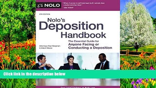 Big Deals  Nolo s Deposition Handbook  Best Seller Books Most Wanted