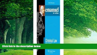 Big Deals  Emanuel Law Outlines: Criminal Law 7th (seventh) edition  Best Seller Books Most Wanted