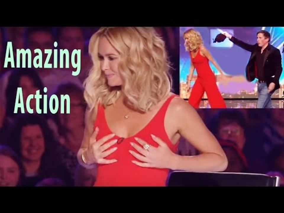 Christian Lee took Amanda’s bra! -_- Britain’s Got Talent - Amazing Auditions
