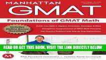 [FREE] EBOOK Foundations of GMAT Math, 5th Edition (Manhattan GMAT Preparation Guide: Foundations