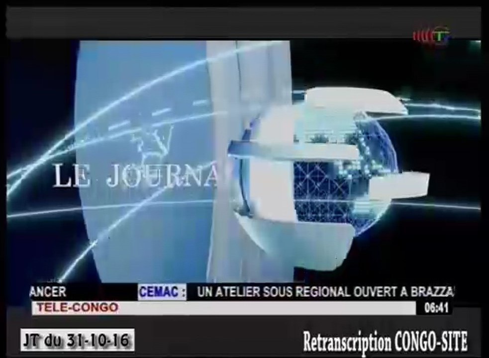 Journal de 20h TVCongo du Lundi 31 octobre 2016 -By Congo-Site