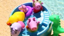 Peppa Pig Bath Squirters Pool Party with George, Dinosaur and Suzy Sheep DisneyCarToys