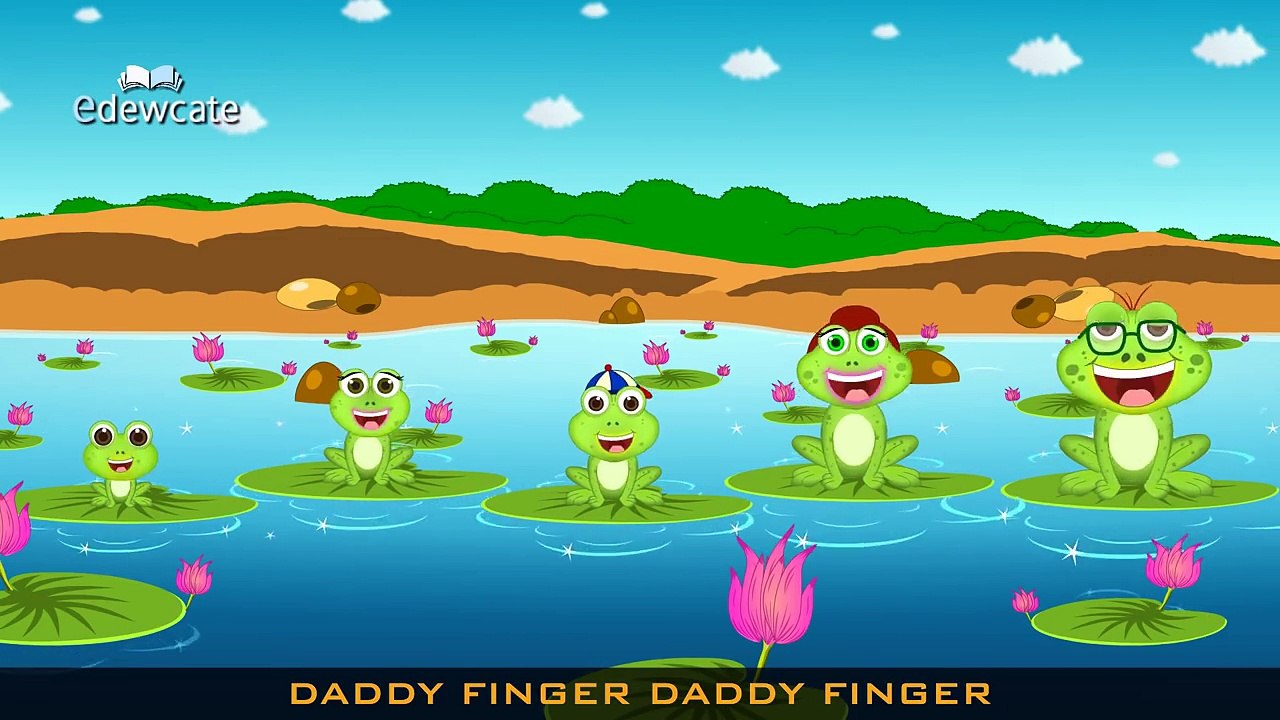 Finger Family Frog Family Nursery Rhyme | Kids Finger Rhymes Songs