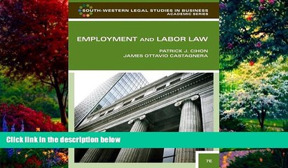 Big Deals  Employment and Labor Law (South-Western Legal Studies in Business Academic)  Best