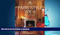 FAVORITE BOOK  Paris Style, Vol. 2 (Icons Series) FULL ONLINE