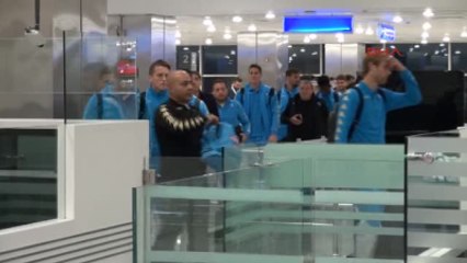 Italyan Napoli Ekibi Istanbul'a Geldi