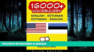 FAVORITE BOOK  16000+ English - Estonian Estonian - English Vocabulary (ChitChat WorldWide)  GET