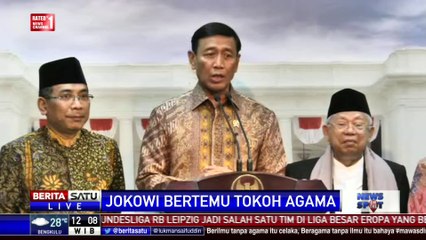 Wiranto Paparkan Pertemuan Jokowi dengan Tokoh Agama