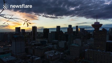 Timelapse of Vancouver during sunset