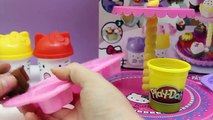 Hello Kitty Dough Pack with Molds and Shapes Play Doh Hello Kitty Figures Peppa Toys Kit Plastilina