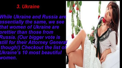 Top 10 Countries With Most Beautiful Women