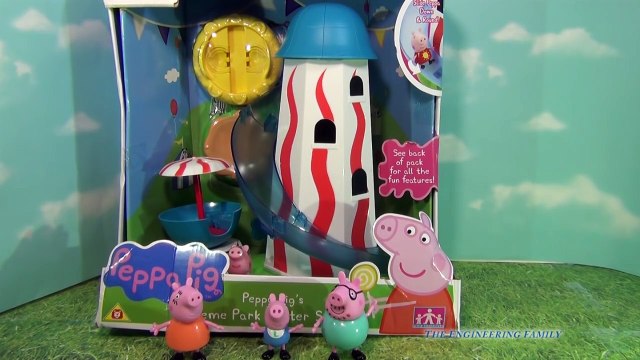 PEPPA PIG Nickelodeon Helter Skelter Theme Park Toy BBC Playset Toys Video Unboxing