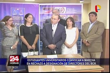 Convocan a marcha en rechazo a designación de directores del BCR