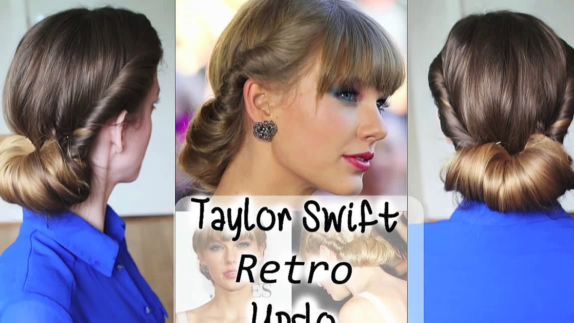 ⁣Taylor Swift Retro Updo