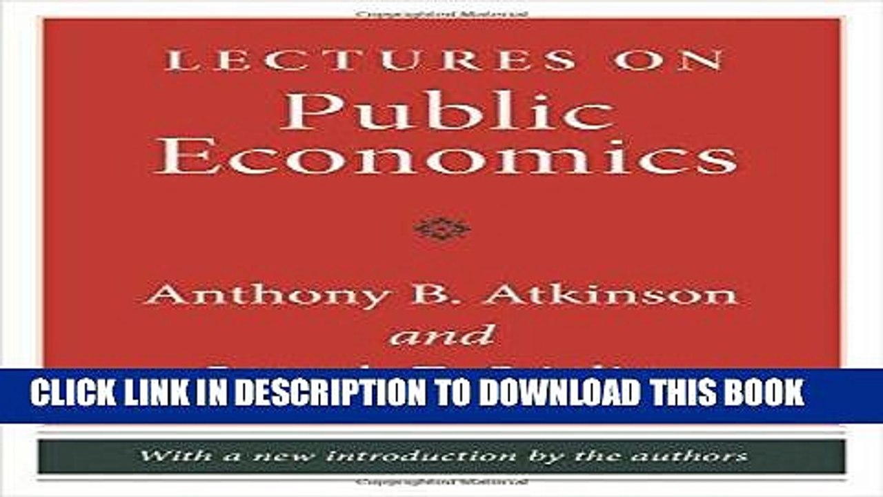 [PDF] Lectures on Public Economics Popular Online