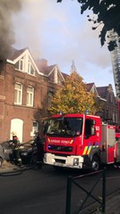 Impressionnant incendie à Molenbeek
