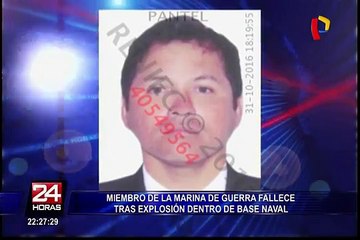 Murió miembro de la Marina tras explosión en laboratorio