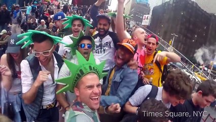 Guy quits job to high five the world - epic travel video--Rqnzec4WhI