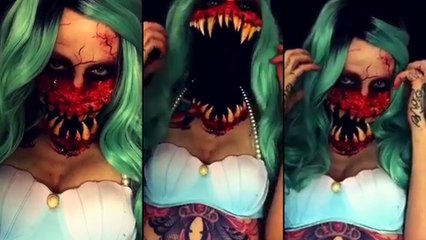 Un maquillage d'halloween vraiment flippant