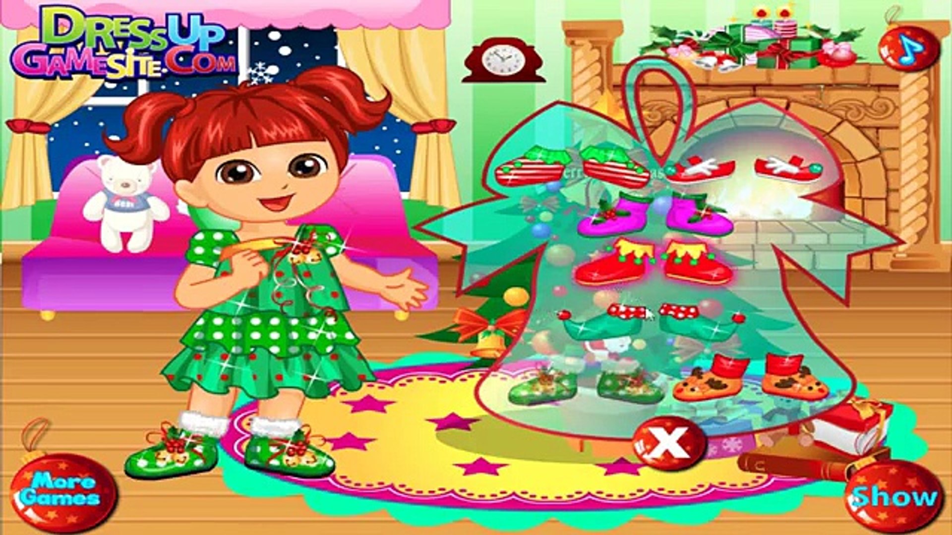⁣Dora The Explorer - Dora Christmas Travel Games - Game Baby Tv Episodes 19