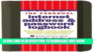 Ebook The Personal Internet Address   Password Log Book Free Read