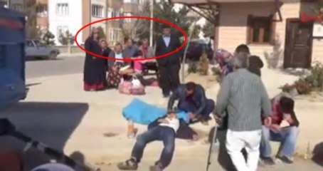 Karaman Banka Oturup, Yerde Yatan Yaralıyı İzlediler