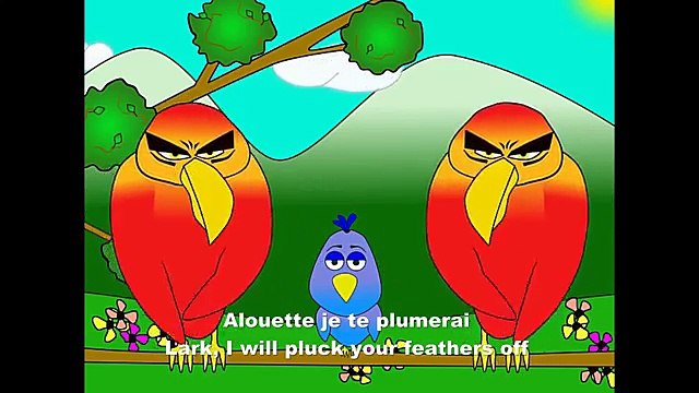 Alouette, gentille alouette - alain le lait (French body parts - for birds)