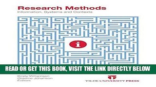 [Free Read] Research Methods: Information, Systems and Contexts Free Online