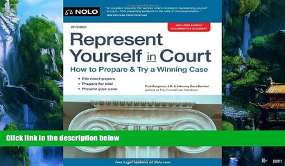 Big Deals  Represent Yourself in Court: How to Prepare   Try a Winning Case  Full Ebooks Most Wanted