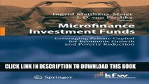 [New] Ebook Microfinance Investment Funds: Leveraging Private Capital for Economic Growth and