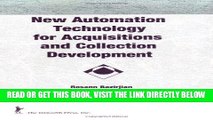 [Free Read] New Automation Technology for Acquisitions and Collection Development (Acquisitions