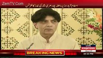 Chaudhary Nisar and Reporter Talking Off The Camera