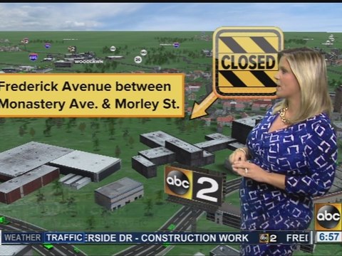 Crash involving MTA bus shuts down Frederick Avenue in SW Baltimore