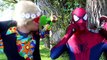 Frozen Elsa & BABIES! w_ Spiderman Princesses Maleficent Joker Pink Spidergirl! Funny Superheroes -) - YouTube