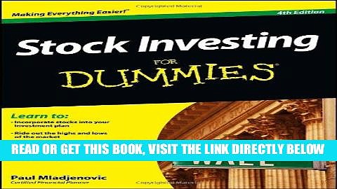 [Free Read] Stock Investing For Dummies Full Online
