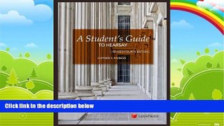 Books to Read  A Student s Guide to Hearsay  Best Seller Books Best Seller
