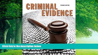 Books to Read  Criminal Evidence (2nd Edition)  Full Ebooks Best Seller