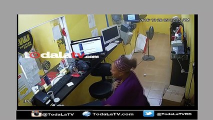 captado en camara Ladrón atraca negocio-Video