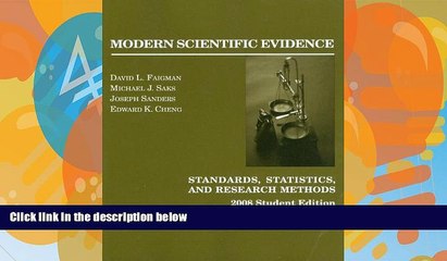 Books to Read  Modern Scientific Evidence: Standards, Statistics, and Research Methods, 2008