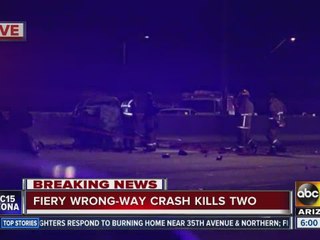 Two dead in wrong-way crash on Loop 101