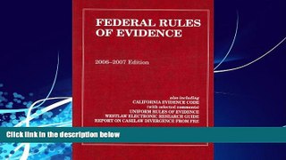 Books to Read  Federal Rules of Evidence, 2006-2007  Full Ebooks Best Seller