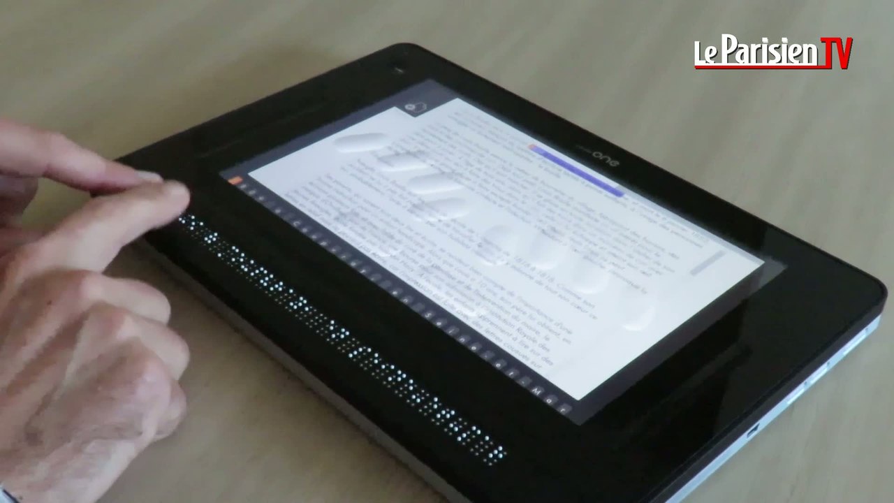 Une tablette tactile en braille pour les non-voyants