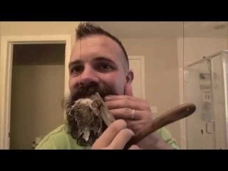 Man Shaves 6-Month-Old Beard With Straight Blade