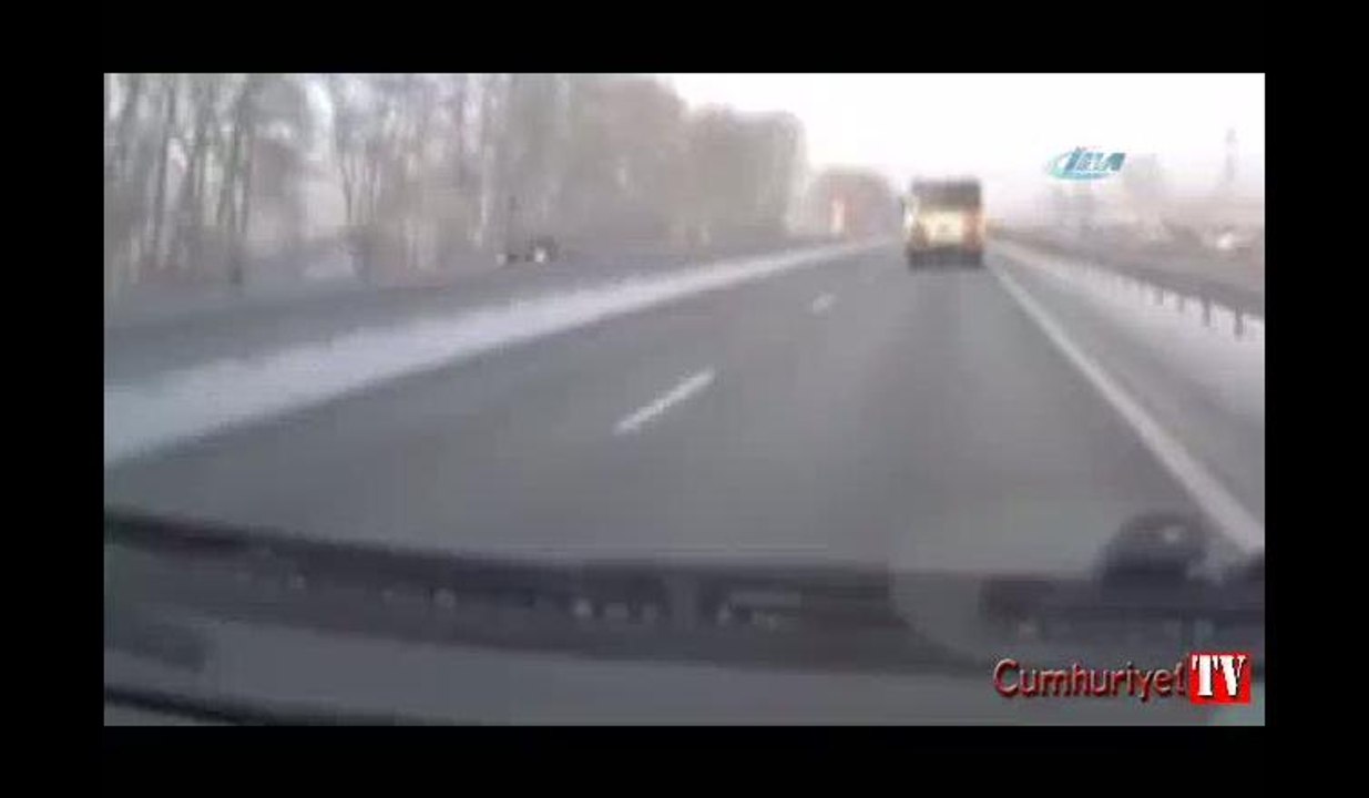 Hatalı sollama kaza getirdi