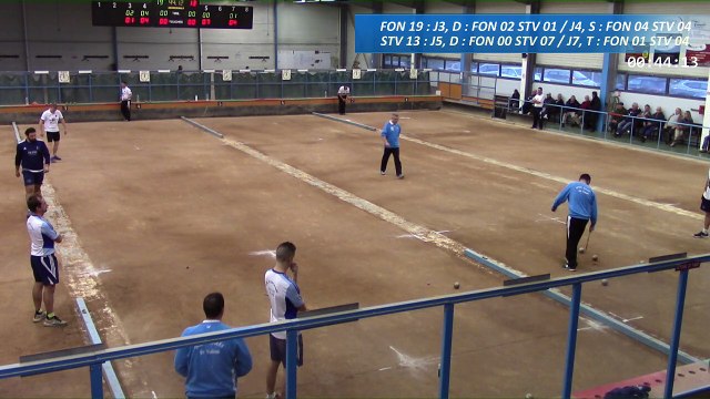 Quatrième tour, Club Elite Masculin, J7, Fontaine contre Saint-Vulbas, Sport Boules, saison 2016-2017