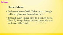 Cheese Calzone | POPULAR PIZZA RECIPES | RECIPES LIBRARY | MY RECIPES