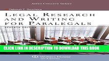 Best Seller Legal Research   Writing for Paralegals Seventh Edition (Aspen College) Free Read